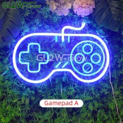 5V USB Game LED Neon Light Sign with Acrylic Board for Gaming Wall Bedroom Children Game Room Home Party Decoration