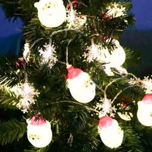 Solar String Lights Snowflake Waterproof Outdoor Party Holiday Christmas Decorations Garden LED Solar Light