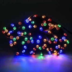 100 LED Solar Powered Fairy String Light Garland RGB 8 Colors Outdoor Garden Christmas Wedding Party Decoration Lamp Waterproof