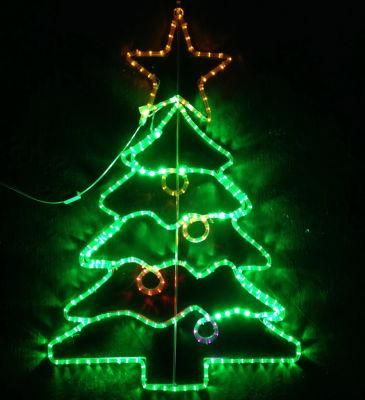 Green Beautiful Christmas Tree for LED Motif Rope Light (BW-MFG-017)