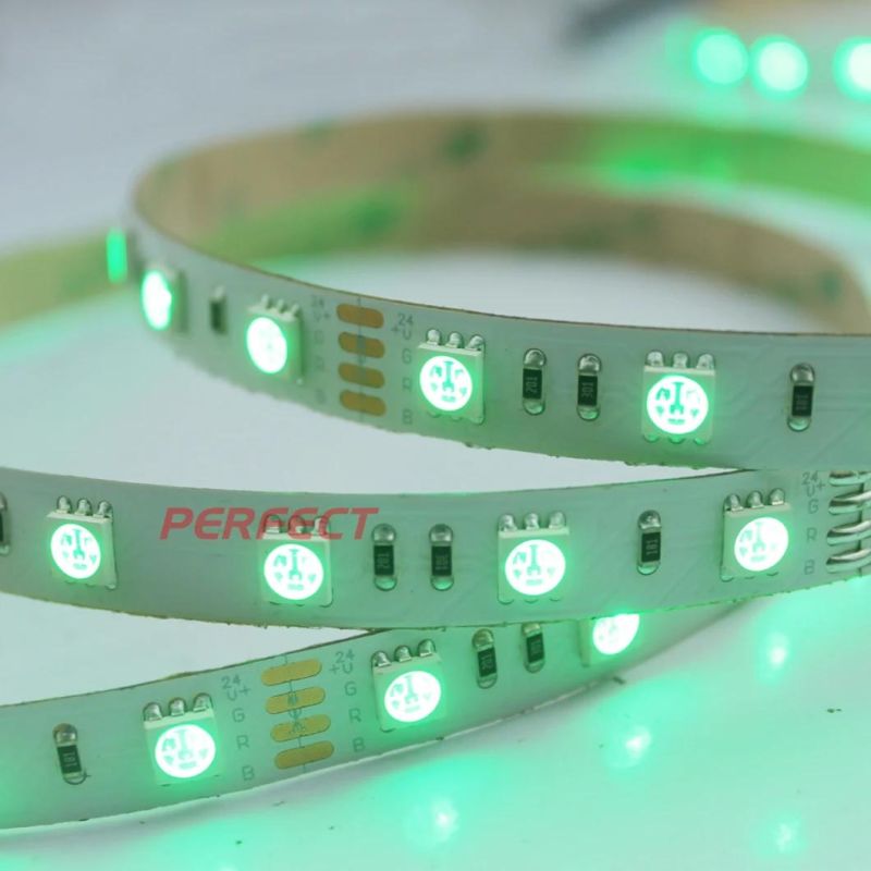 Newest Price SMD5050 12V 60LEDs/M Flexible RGB LED Strip for Party Decoration