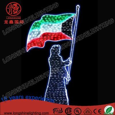 LED Street Pole 3m Holiday Light for Kuwait National Day
