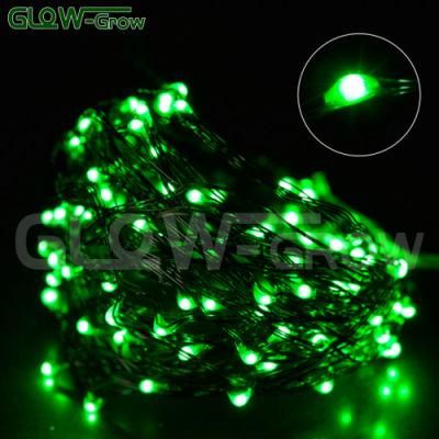 Outdoor Waterproof Green Copper Wire Christmas Tree Fairy Micro LED String Light for Event Home Holiday Garden