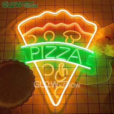 5V USB Letter Transparent Acrylic LED Neon Light Sign for Shop Restaurant Pizza Home Party Decoration
