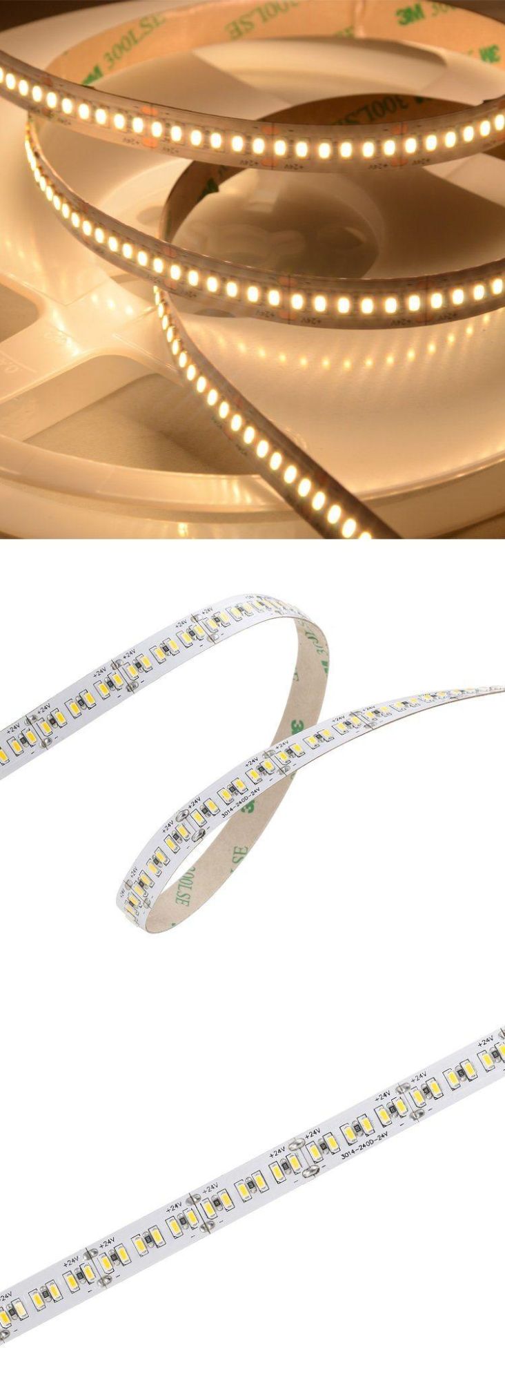 3014 60Leds/M 12V Strip White Led Strip Diffuser Warm White