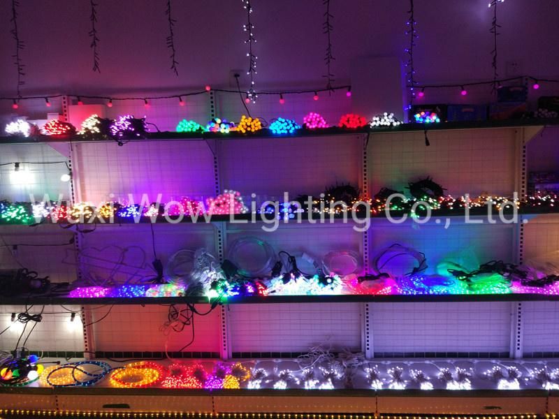 Black Rubber Cable IP65 Waterproof White Flash LED Curtain Light for Outdoor Decorating Hanging Fairy Lightscristmas LED Net Fairy Lightscurtain Fairy Lights