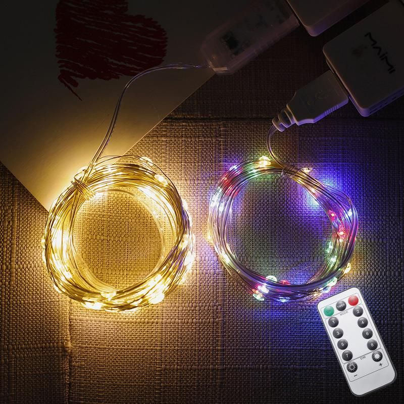 Copper Wire Christmas String Lights Decoration Light for Tree Wedding Home Garden Party