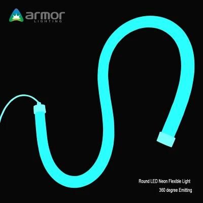 24V 360-Degree RGB LED Neon Light for Outdoor Decoration