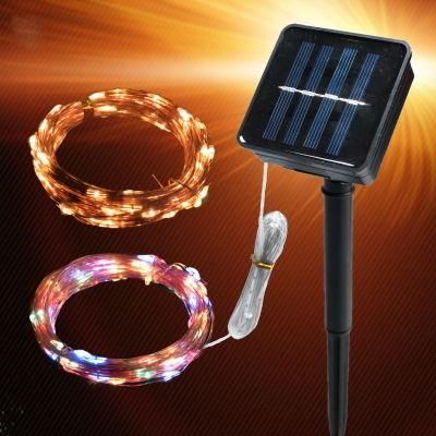 50/100/200 LED Solar LED Light Waterproof LED Copper Wire String