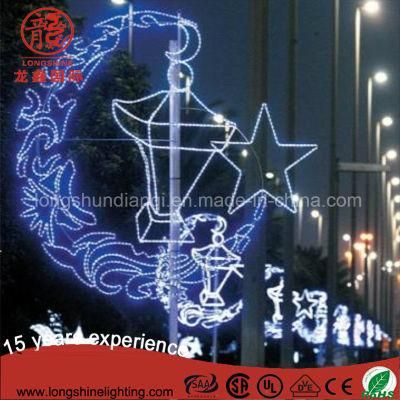 Waterproof LED Ramadan Eid Pole Street Light for Outdoor Decoration