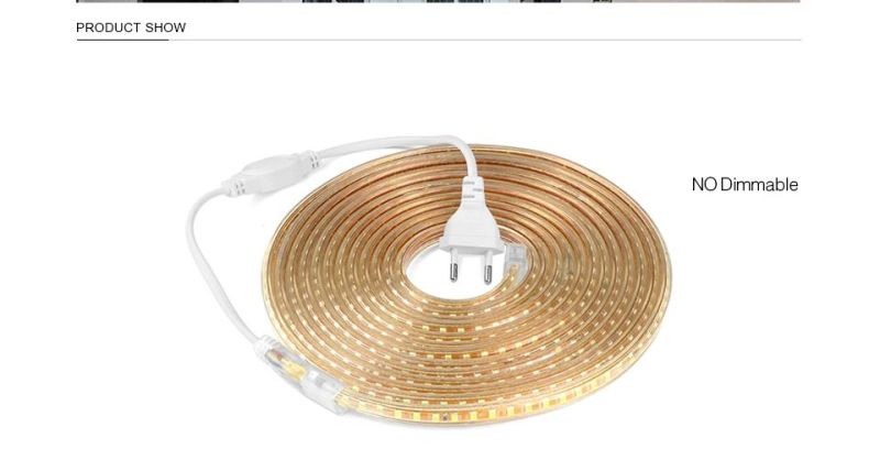 Super Bright SMD2835 Dimmable 220V LED Strip Light