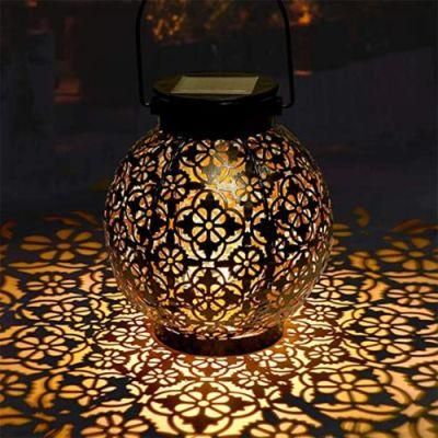 Solar LED Lamp Crack Hanging Ball Glass Jar Light Outdoor Garden Decoration Copper Wire Light Christmas Light