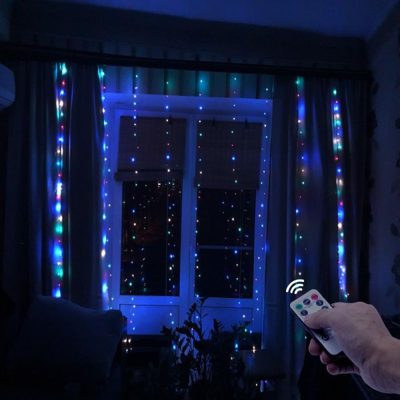 300 LED Curtain String Lights
