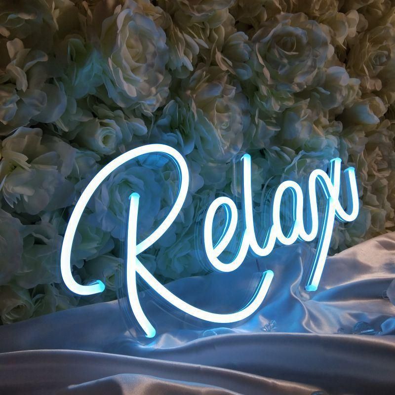 USB Powered Relax Neon Sign for Night Home Decor