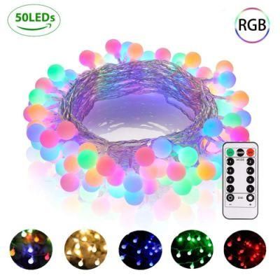 10m 100 LED Globe String Lights Fairy Twinkle Light with Remote