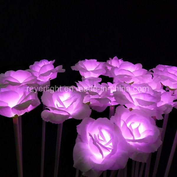 LED Rose Flower Lights Christmas Lawn Lighting Decorations