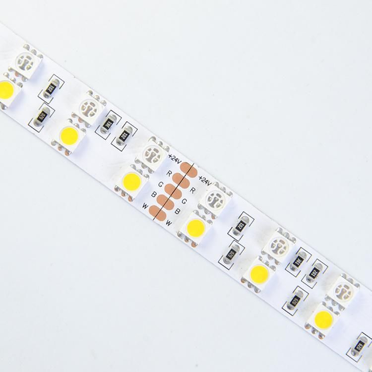 TV backlight round PC cover SMD5050 RGBW LED Strip Light for Decorations 5m/reel