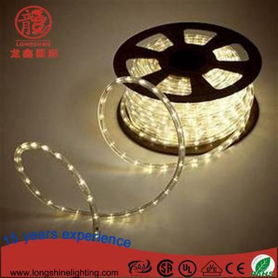 IP65 Warm White LED Rope Light for Christmas Decoration