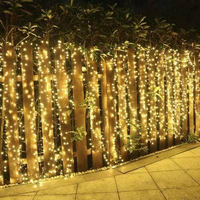 Curtain Lights Fairy String Twinkle Light Dimmable Cool White Icicle Lights for Bedroom Christmas Wedding Party Outdoor Indoor Wall Decorations