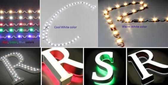 S-Type Bendable LED Light Strip Cuttable 2835 60/M 120/M LED Strip Light for Mini Letters