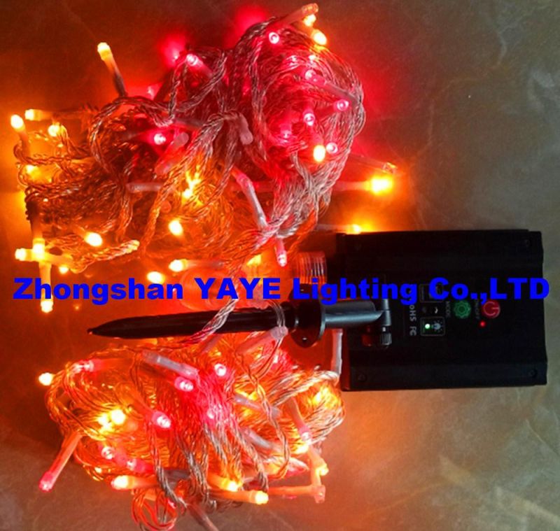 Yaye Hottest Sell Outdoor/Indoor Waterproof IP65 Rgby/RGB/R/Y/W/B/G Solar Decorative LED Christmas Holiday String Light for Home/ Garden/Street/ Yard/Party