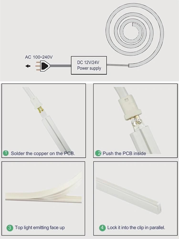 Novelty Custom 32cm*32cm*45cm Rope Light Flexible for LED Flex Neon Sign Lamp
