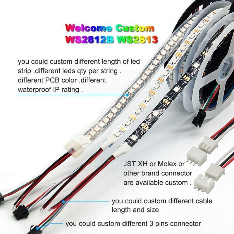 5V 12V Ws2811 Ws2812 Ws2812b Ws2815b LED Strip Lights Dream Fullcolor Running Changing Color LED Strip Light