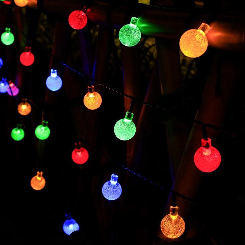 20/50LEDs Crystal Ball Lamps Outdoor Garden Solar Christmas Decoration LED Light