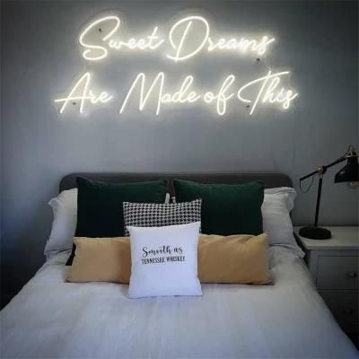 Free Design Drop Shipping Fexible Silicone 12V Custom Sweet Dreams Are Made of This Neon Sign