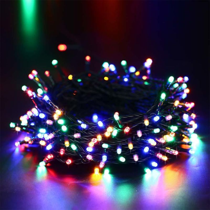 Solar String Lights 200 LED 8 Mode Solar Christmas Lights Waterproof White Fairy LED Strip String Light LED Solar LED String Light RGB Decoration LED Light