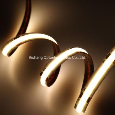 High Density High Lumen 24V 12W 512 LEDs Flexible COB LED Strip Light