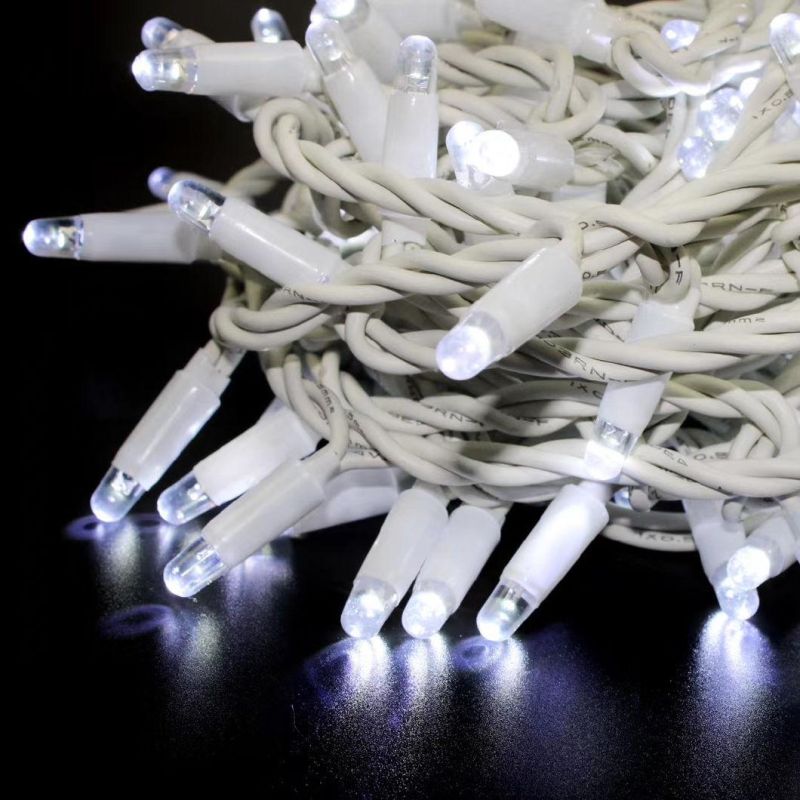 Waterproof Linkable IP68 Rubber Cable LED String Light with 10m 20m 30m 40m 50m