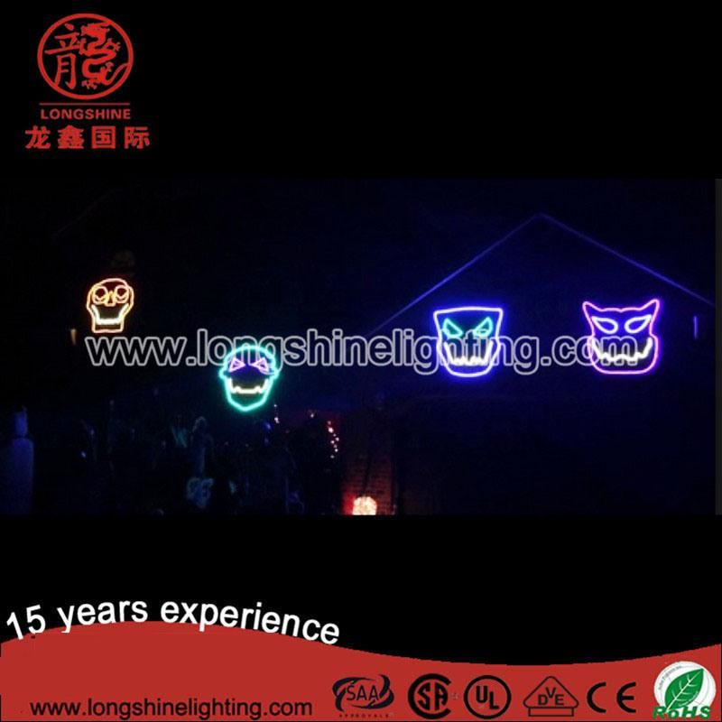 Wholesaler LED Halloween Skull Lights/Halloween Pumpkin Mask Motif Decoration Lights for Home Use