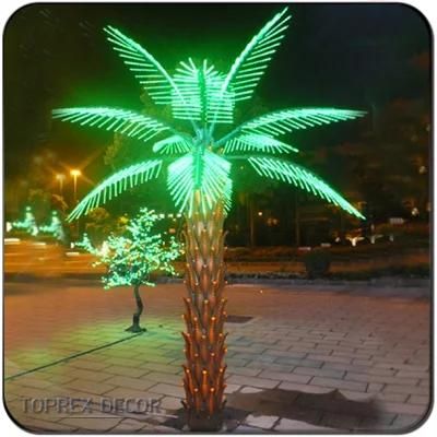 Wholesale Quality Customizable Outdoor Christmas Light Bulbs Flowers Palm Artificial Christmas Trees for Sale