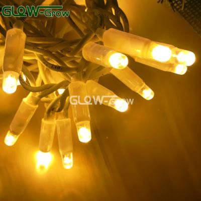Fairy Light Rubber Wire White Christmas LED String Light for Holiday Home Patio Garden Decoration