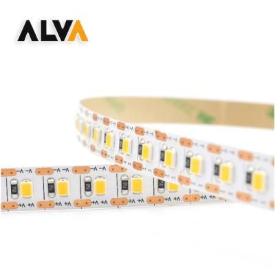 Short Cutting Mini Cut 120 SMD2835 Flexible Rope Light 12V 24V LED Strip with TUV CE, IEC