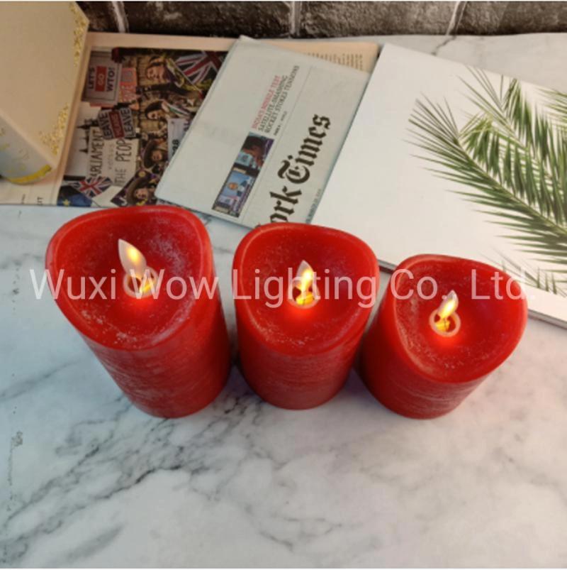 Red Heart-Shaped Pendant Candle Lamp Column Electronic Candle Lamp Romantic Birthday Wedding Decoration Vindicating Props