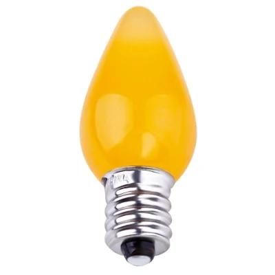Outdoor Commercial Replacement Multi Color C7 Smooth LED Christmas Light Bulb
