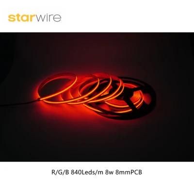 IP67 Single Color Red COB LED Strip 480LEDs/M