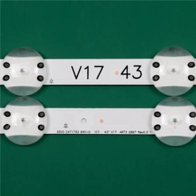 LED Strip Light LCD Backlight 6916L-2867A 6916L-2867f 6916L-2867b for LG V17 43&quot; TV 43UV340h LC430dgg (fk) (m3) 43UV340h