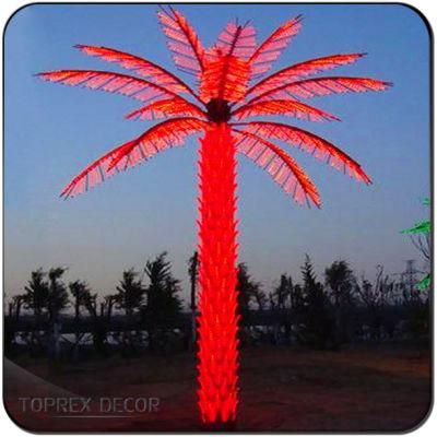 Event Decor Wedding Quality Artificial Landscaping LED Lights Palm Tree