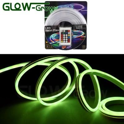 Dimmable Multi-Color Christmas Use 5050 48LEDs/M Low Voltage LED Strip Light RGB Neon Rope Light