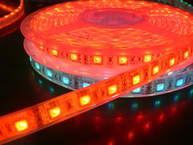 Muti Colors Flexible RGB LED Strip Light 60LEDs/M LED Neon Rope Lights for Bar Home Decor