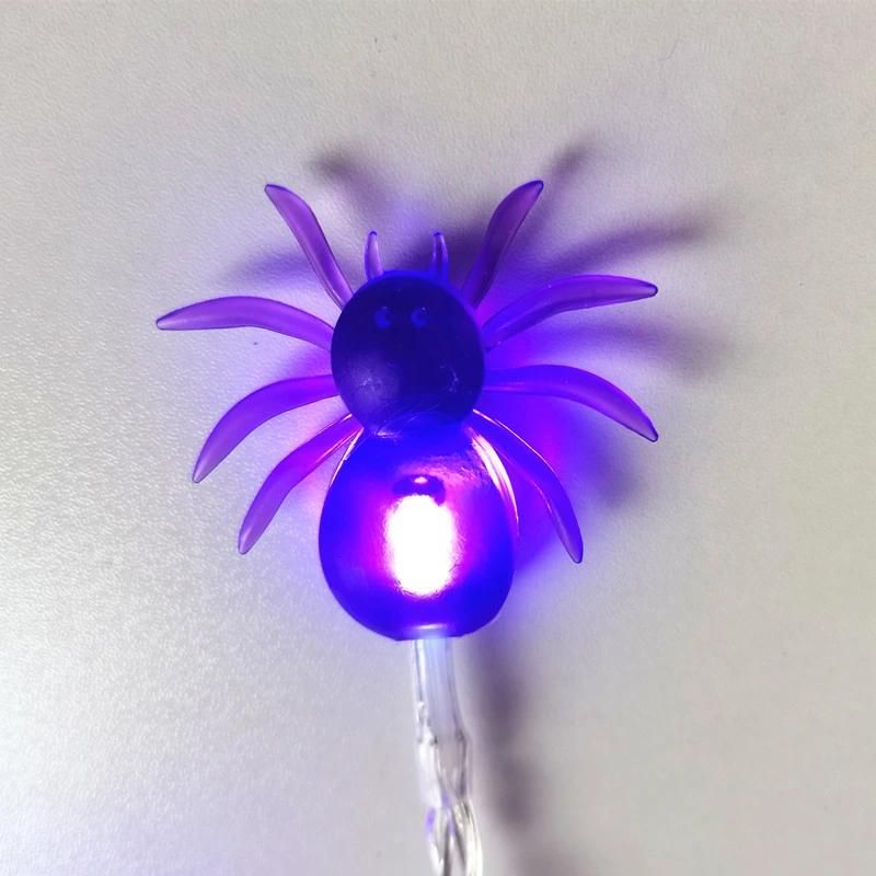 Party Halloween Decoration Spider Battery LED Light String
