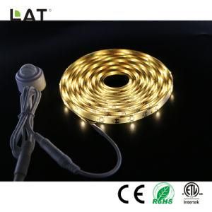 DC12V 5m IP65 SMD2835 Ww 30/60/120LEDs Flexible LED Strip Light with Sensor Can Adjust 30s to 10min