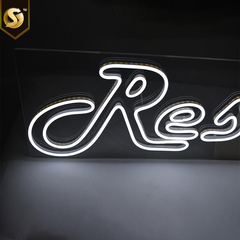 Custom Made Acrylic LED Light Neon Letters Signs for Wall