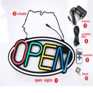 Store Advertising Lighting Billboard Shop Open 24 Hours LED Neon Sign