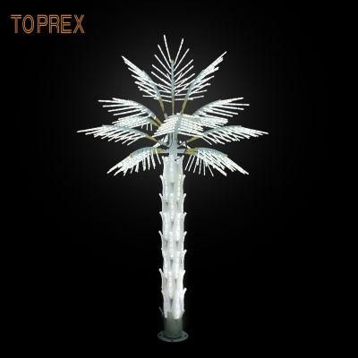 Toprex Decor Hot Sellings Best LED Christmas Lights Palm Trees Outdoor Artificial Plants for Sale