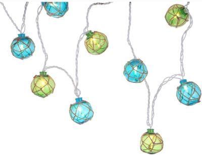 10 Buoy Battery Operated Indoor &amp; Outdoor LED Coastal String Lights