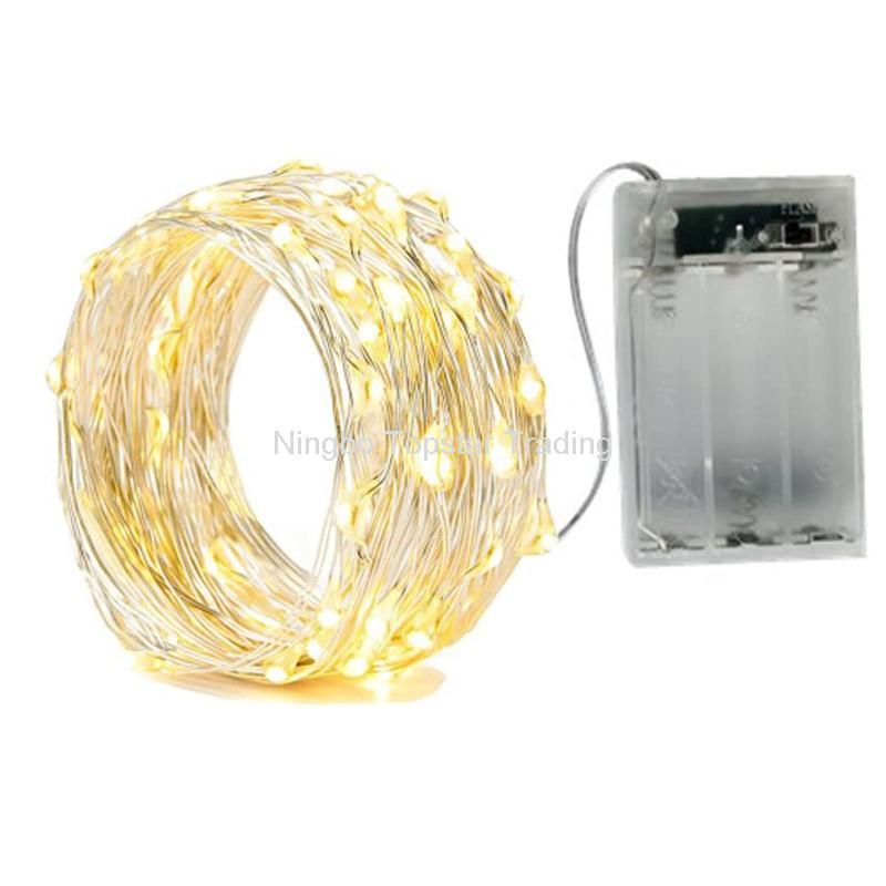 Wedding Party Christmas Bedroom Decoration Chain Xmas Lights Copper Strip Light Wire String LED Fairy Light